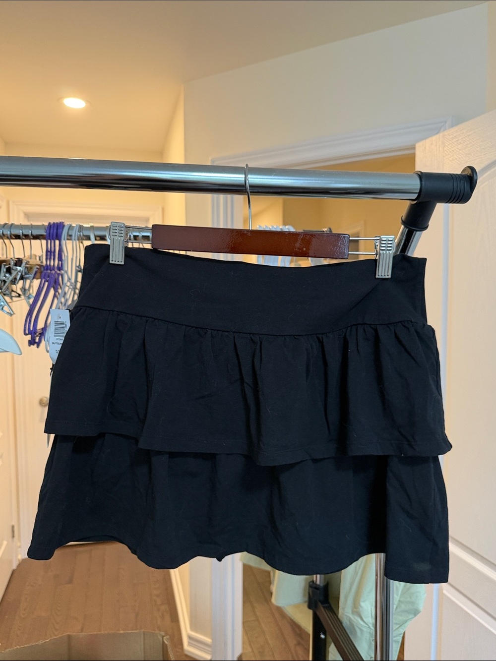 Sunday Best Black Layered Ruffle Skirt